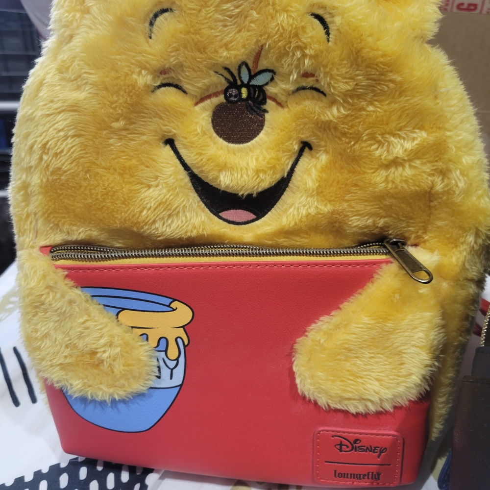 Loungefly Yellow and Red Plush Backpack